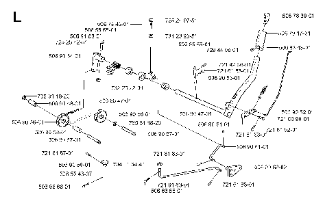 Controls Diagram and Parts List for RIDER13BIOCLIP (953520901)(2003-11) Husqvarna Lawn Tractor