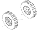 Wheels Tires Diagram and Parts List for 924HV 96193007000 - 2011-06 Husqvarna Snow Blower