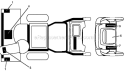 Decals Diagram and Parts List for 924HV 96193007001 - 2012-05 Husqvarna Snow Blower