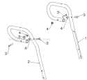 Handle Diagram and Parts List for 924HV 96193007003 - 2012-07 Husqvarna Snow Blower
