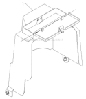 Chassis Engine Pulleys Diagram and Parts List for 924HV 96193007003 - 2012-07 Husqvarna Snow Blower