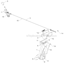 Control Panel Discharge Chute Diagram and Parts List for 924HV 96193007004 - 2012-08 Husqvarna Snow Blower