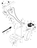 Page C Diagram and Parts List for 924SBE 924 SBE 96193992201 -2007-09 Husqvarna Snow Blower