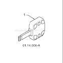 Page E Diagram and Parts List for 924SB 924 SB 96193002600 -2008-08 Husqvarna Snow Blower