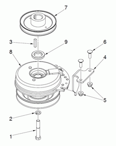 Clutch Diagram and Parts List for Z460XS (970497202-00)(2020-10) Husqvarna Lawn Tractor