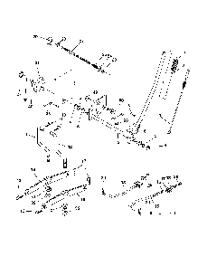 Mower Lift / Deck Lift Diagram and Parts List for CTH220TWIN (96061019102)(2007-11) Husqvarna Lawn Tractor