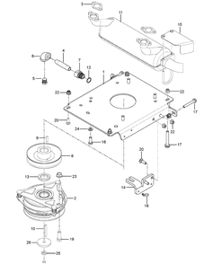 Engine Mounting, Guards And Muffler Diagram and Parts List for Z548 (96792970100)(2018-08) Husqvarna Lawn Mower