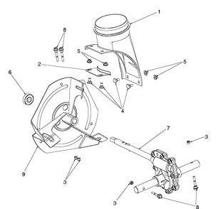 Auger Housing And Impeller 4 Diagram and Parts List for ST224 (97046850100)(2020-05) Husqvarna Snow Blower