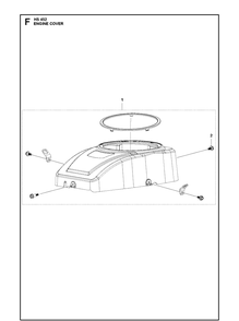 Engine Cover Diagram and Parts List for 593230401 2021-01 Husqvarna Engine