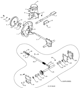 Auger Housing / Impeller Assembly 2 Diagram and Parts List for 5524SBL (96193003400)(2008-11) Husqvarna Snow Blower