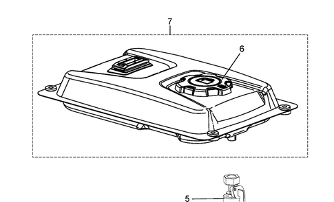 Part Location Diagram of 596576501 Husqvarna Fuel Cap
