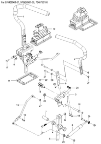 Steering 2 Diagram and Parts List for Z248F  Husqvarna Lawn Mower