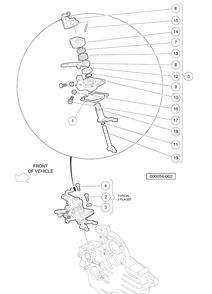 Speed Control Plate Diagram and Parts List for HUV4420G 2006-11 Husqvarna Lawn Tractor