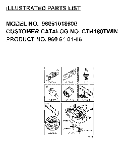 Frequently Used Parts Diagram and Parts List for CTH180TWIN (96061018600)(2008-08) Husqvarna Lawn Tractor