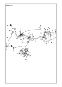Electrical Diagram and Parts List for R318X 2023 Husqvarna Lawn Tractor