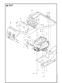 Part Location Diagram of 578054801 Husqvarna Exhaust Pipe