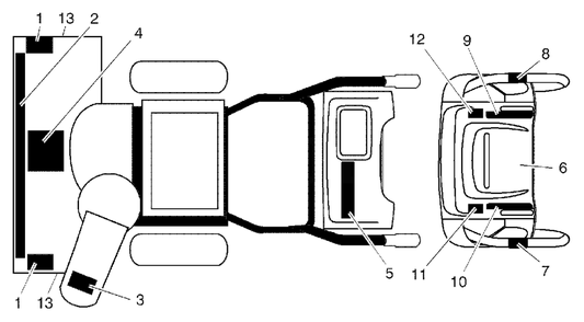 Decals Diagram and Parts List for 1027STE (954633545-B)(2004-09) Husqvarna Snow Blower