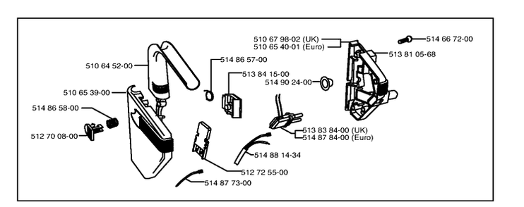 Electrical 3 Diagram and Parts List for 43EL ROYAL Husqvarna Lawn Mower