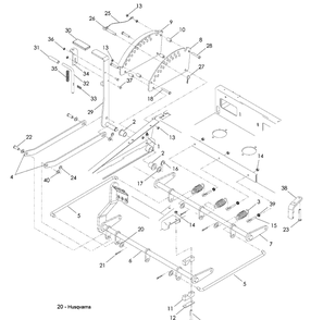 Part Location Diagram of 539111075 Husqvarna STOP, DECK