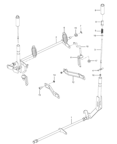 Brake / Rear Mower Lift Diagram and Parts List for RZ4219BF (96651480100)(2010-01) Husqvarna Lawn Mower