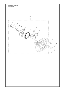 Starter Diagram and Parts List for 570BTS 20111800001-Current Husqvarna Leaf Blower / Vacuum