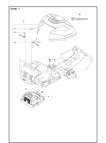 Cover 3 Diagram and Parts List for R216TAWD 2021-11 Husqvarna Lawn Mower