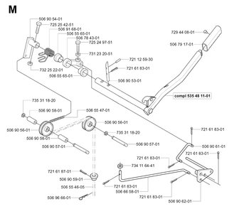 Controls 2 Diagram and Parts List for R11 (953519401)(2006-01) Husqvarna Lawn Tractor