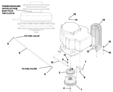 Kawasaki Engine Assembly Diagram and Parts List for CZ4815KAA (968999219)(2002-11) Husqvarna Lawn Mower