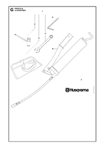 Accessories Diagram and Parts List for K6500RING 2013-09 Husqvarna Circular Saw