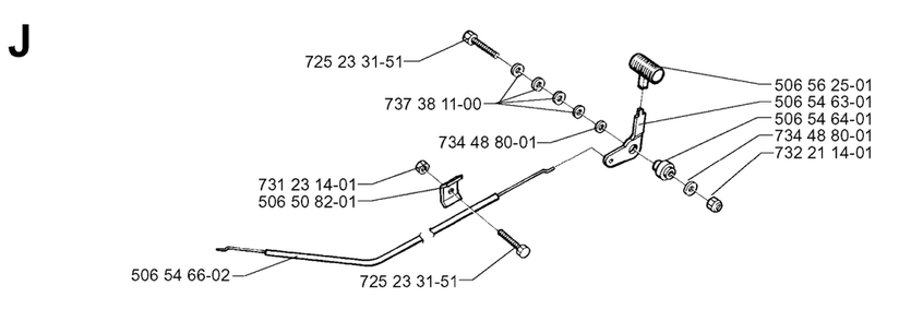 Controls Diagram and Parts List for R13 1998-09 Husqvarna Lawn Tractor