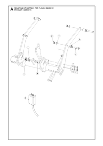Installation Accessories Diagram and Parts List for 529772001  Husqvarna Lawn Tractor Accessories