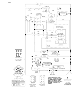 Schematic Diagram and Parts List for TS248TXD (96041045200)(2020-03) Husqvarna Lawn Tractor