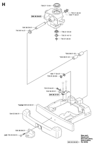 Steering Column Diagram and Parts List for R13AWD (965079901)(2006-01) Husqvarna Lawn Tractor