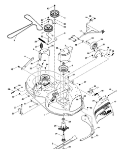 Mower Deck / Cutting Deck 2 Diagram and Parts List for Z142 (96792460100)(2018-09) Husqvarna Lawn Mower
