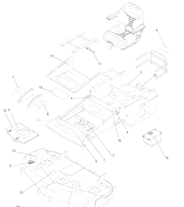 Decals Diagram and Parts List for LZF5227 (966956701)(2008-06) Husqvarna Lawn Mower