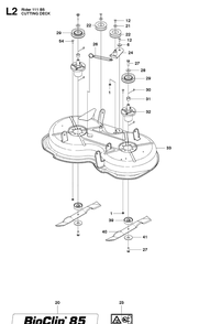 Part Location Diagram of 581083501 Husqvarna Blade