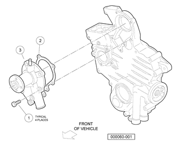 Water Pump Diagram and Parts List for HUV4420G 2006-11 Husqvarna Lawn Tractor