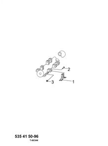 Flail Blade Diagram and Parts List for 966554701 2010-09 Husqvarna Lawn Mower