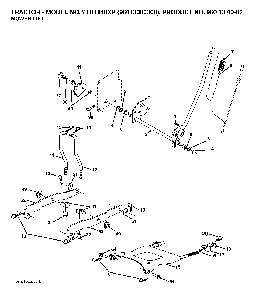 Mower Lift / Deck Lift Diagram and Parts List for YTH1848XP96013000300 2005-10 Husqvarna Lawn Tractor