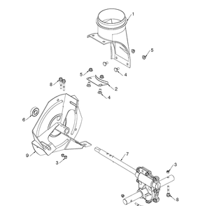 Auger Housing And Impeller 7 Diagram and Parts List for ST224 (96193009606)(2019-03) Husqvarna Snow Blower