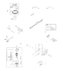Controls Diagram and Parts List for 31U9770001B1 2017-01 Husqvarna Engine