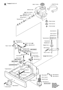 Steering Column Diagram and Parts List for PF21 (965097001)(2007-03) Husqvarna Lawn Tractor