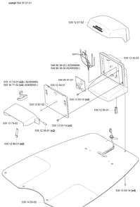 Charging Station Diagram and Parts List for 230ACX 2008-02 Husqvarna Lawn Mower