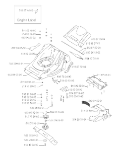 Frame 3 Diagram and Parts List for ROYAL50  Husqvarna Lawn Mower