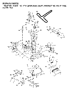 Mower Deck / Cutting Deck Diagram and Parts List for YTH1542XP (HAU15H42D, 954170056)(2003-01) Husqvarna Lawn Tractor