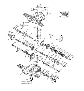 Part Location Diagram of 772147 Husqvarna Transaxle Cover