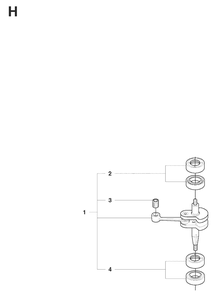 Crankshaft Diagram and Parts List for 325HD60 (X-SERIES)(20081400001-20090400000) Husqvarna Hedge Trimmer