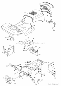 Page A Diagram and Parts List for 96018000100 2010-02 Husqvarna Lawn Tractor