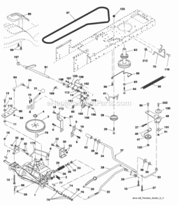 Page C Diagram and Parts List for 96018000100 2010-02 Husqvarna Lawn Tractor