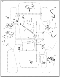 Page D Diagram and Parts List for 96018000100 2010-02 Husqvarna Lawn Tractor